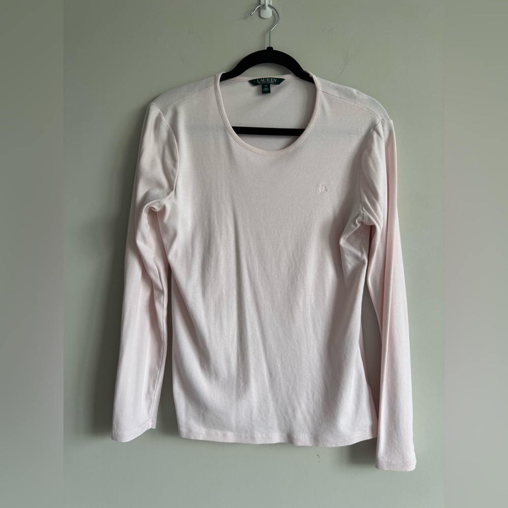 🌸 Lauren Ralph Lauren Baby Pink Cotton Shirt – Blush Whispers & Quiet Heritage